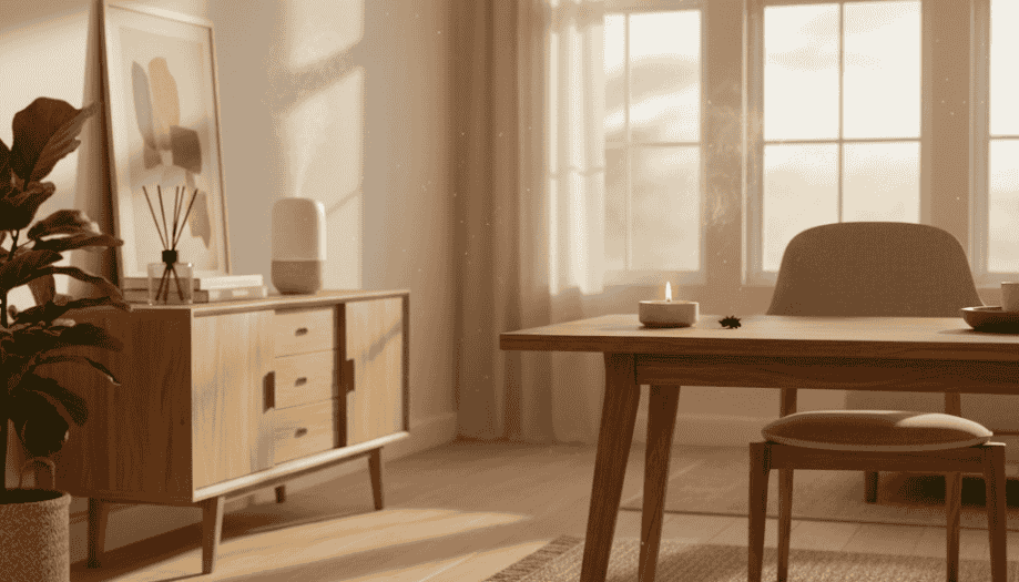 ingresso del soggiorno elegante con profumatore