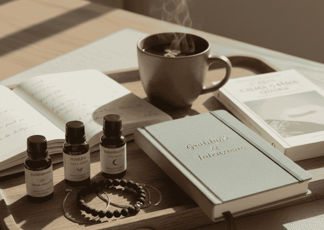 set di rituale di benessere personale