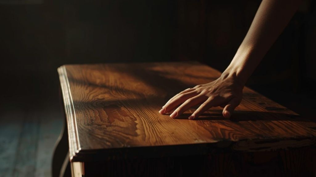 Mobile antico mantenuto in modo corretto che esprime il suo naturale invecchiamento mantenuto in modo eccellente