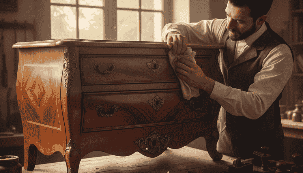 processo di finitura artigiana durante l'800