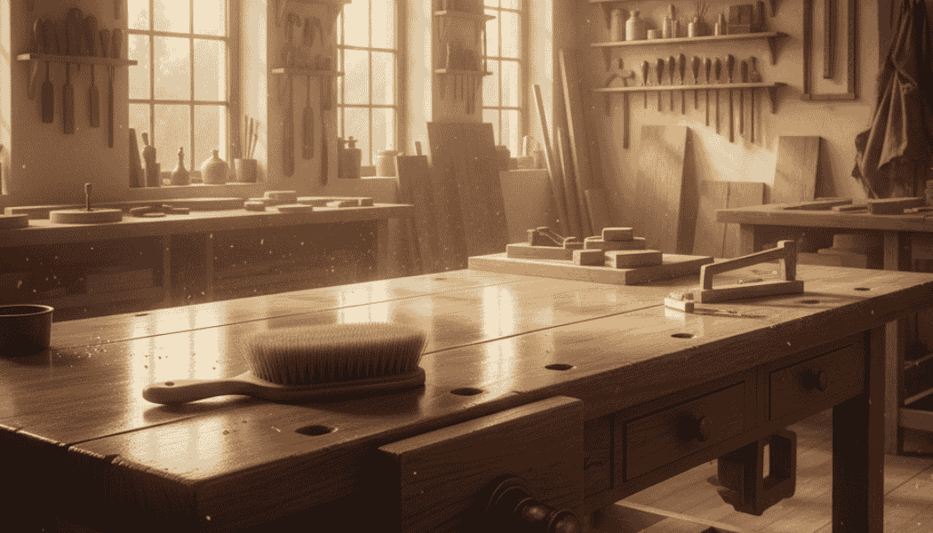 Laboratorio di un artigiano falegname 