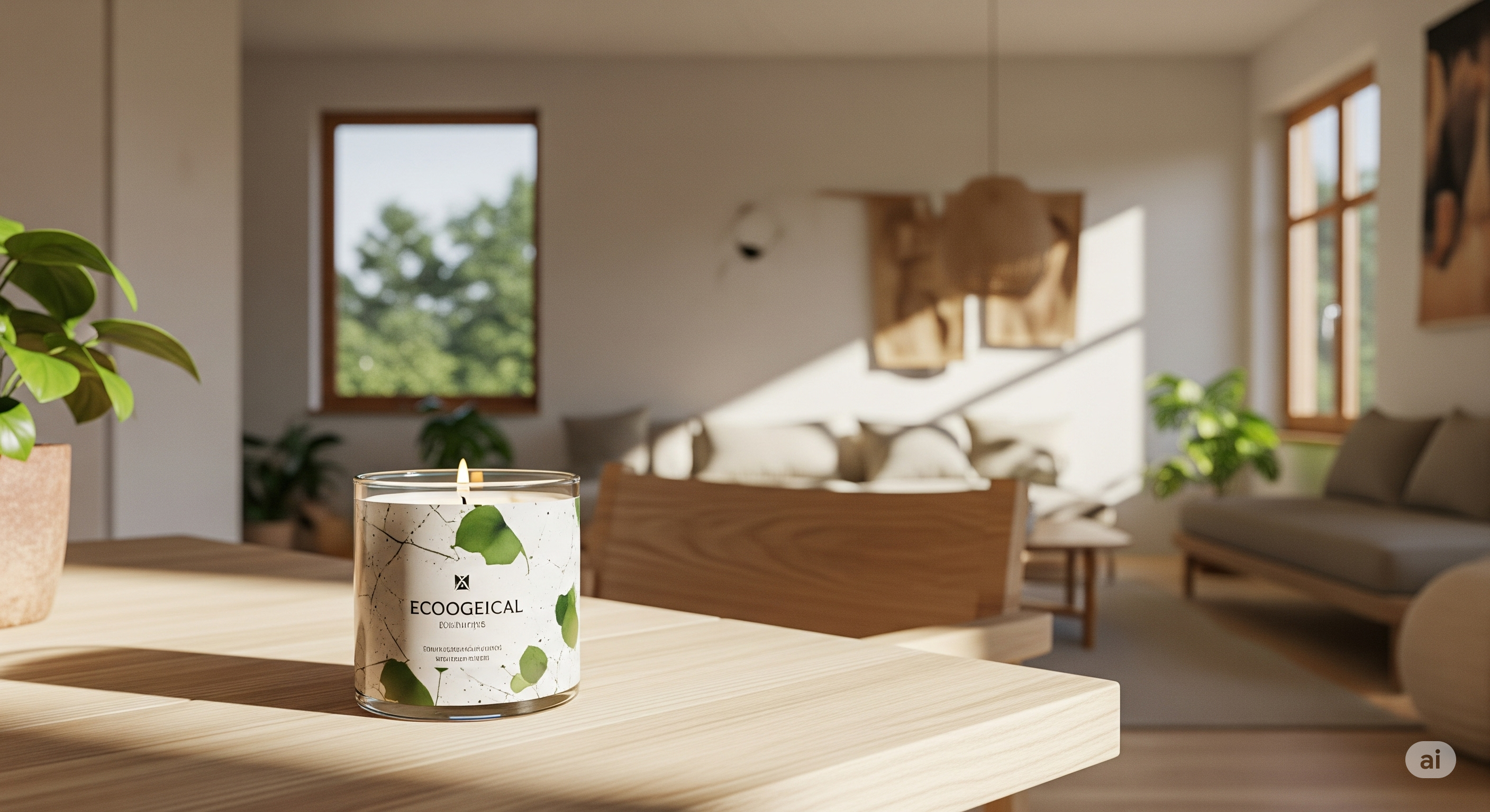 candela naturale in casa