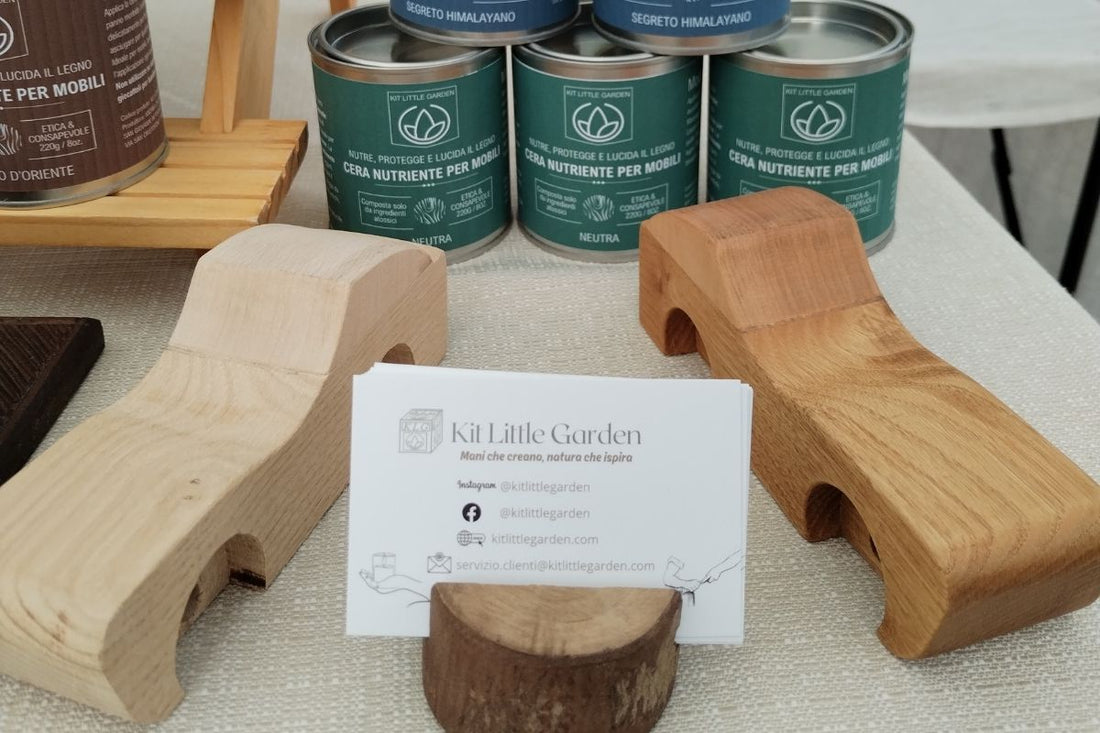 foto che mostra il risultato del trattamento delle nostre cere KLG sul legno