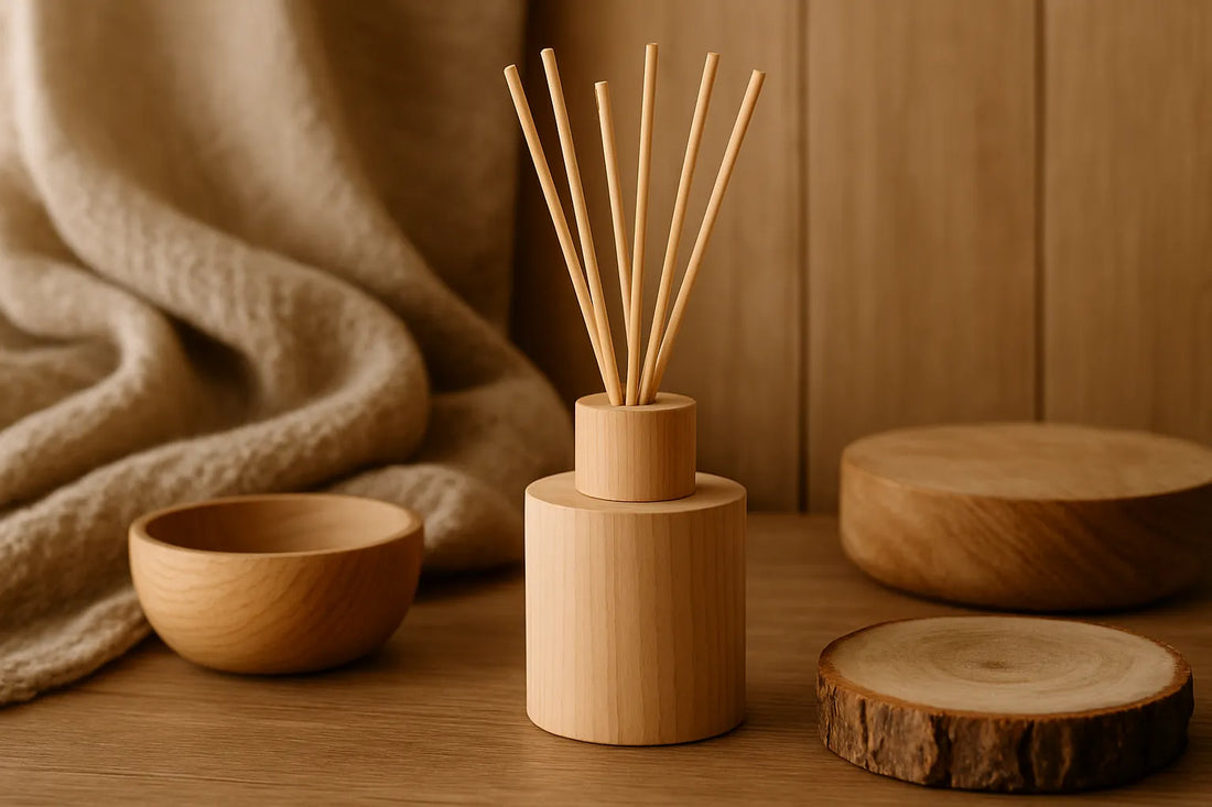 Scena che rappresenta l'uso dell'opoponax per profumare un ambiente elegante e naturale