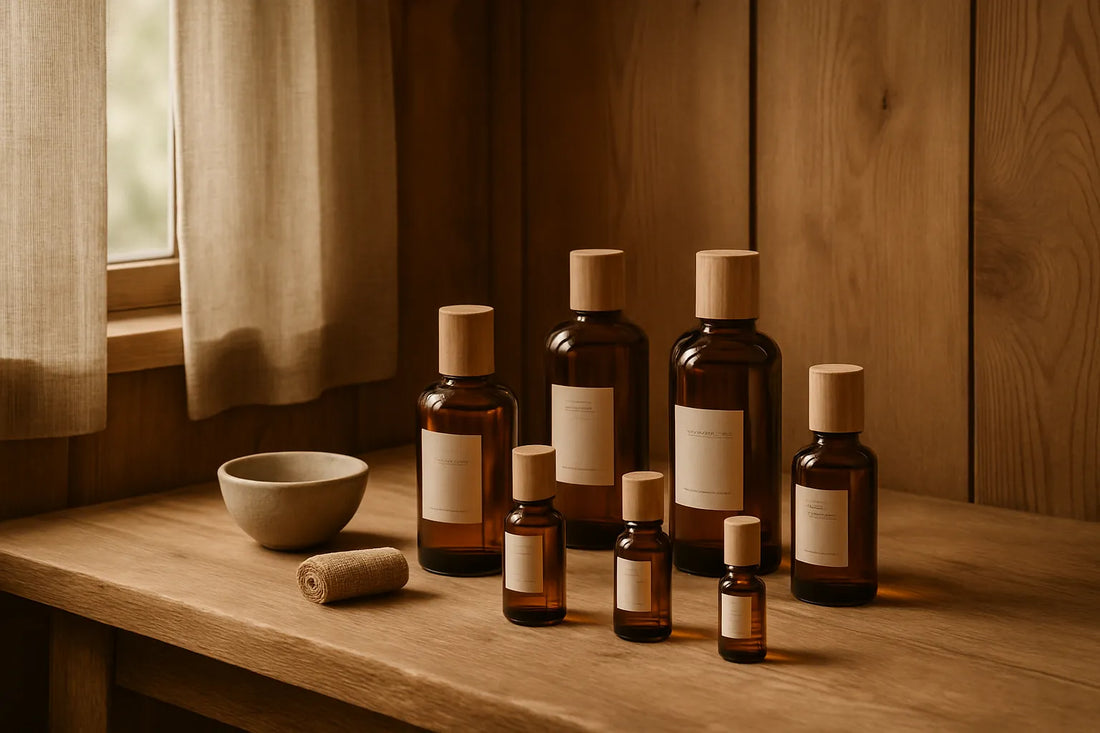 Un ambiente accogliente con profumi naturali e superfici in legno che evocano benessere