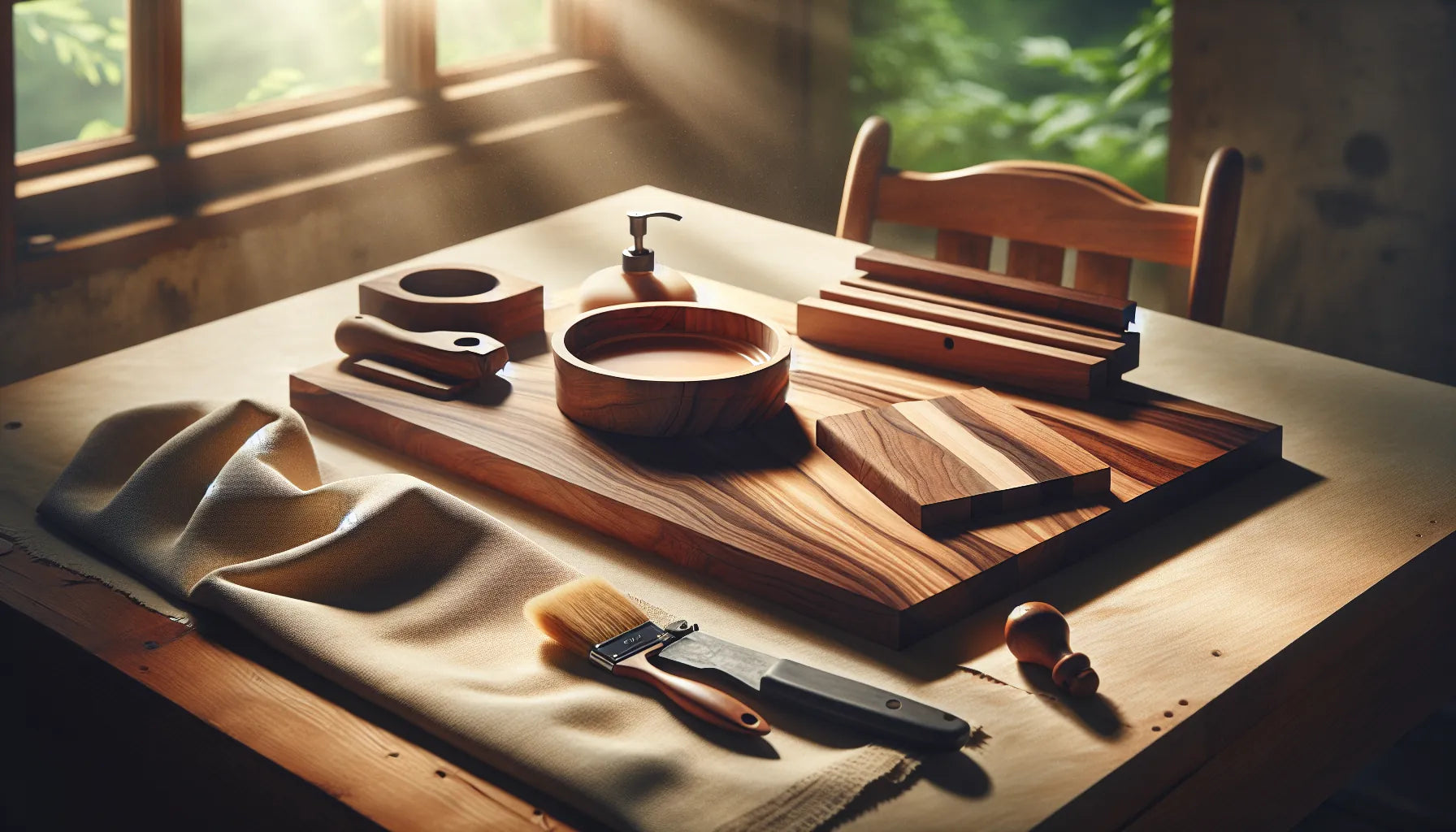 Immagine che rappresenta il legno di noce con venature e texture naturali, evidenziando la sua bellezza e igroscopicità.