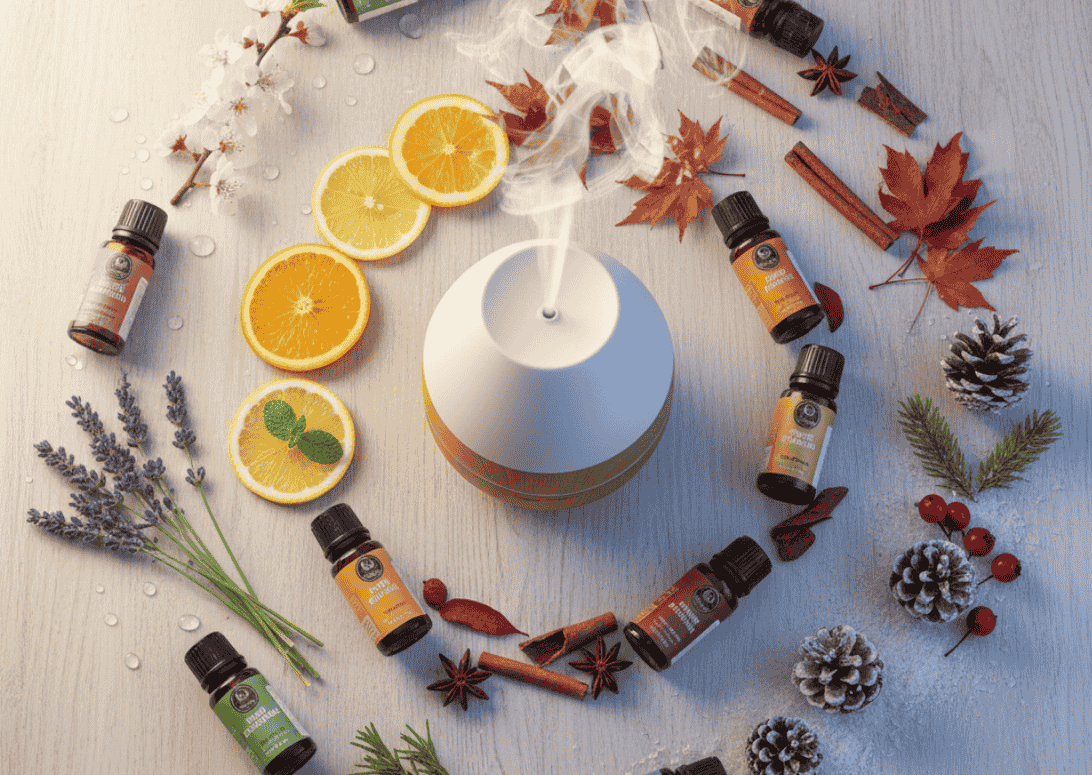 boccette di profumi stagionali