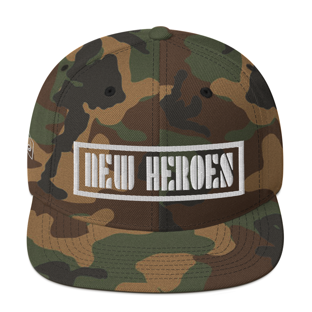 Cappellino mimetico con visiera piatta NEW HEROES
