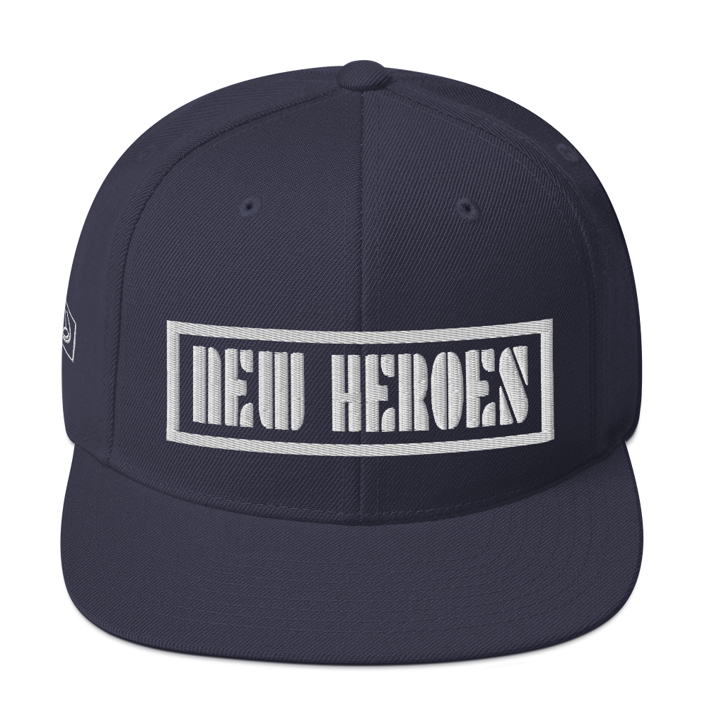 Cappellino navy con visiera piatta NEW HEROES