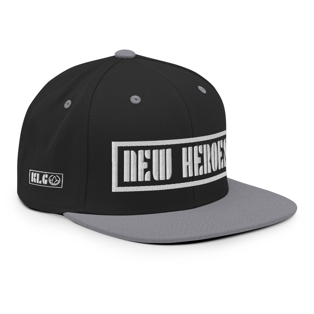 Cappellino nero/grigio con visiera piatta NEW HEROES