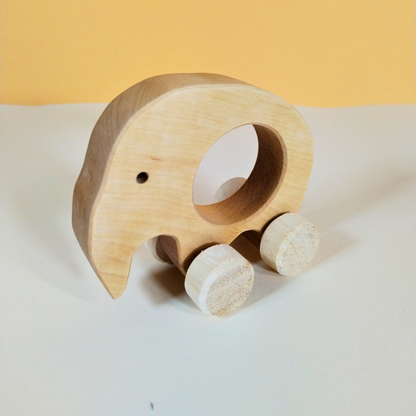 Elefantino in legno - giocattolo per bambini - wood toys fatto a mano - regali per bambini - regalo di natale