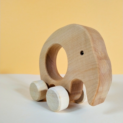 Elefantino in legno - giocattolo per bambini - wood toys fatto a mano - regali per bambini - regalo di natale