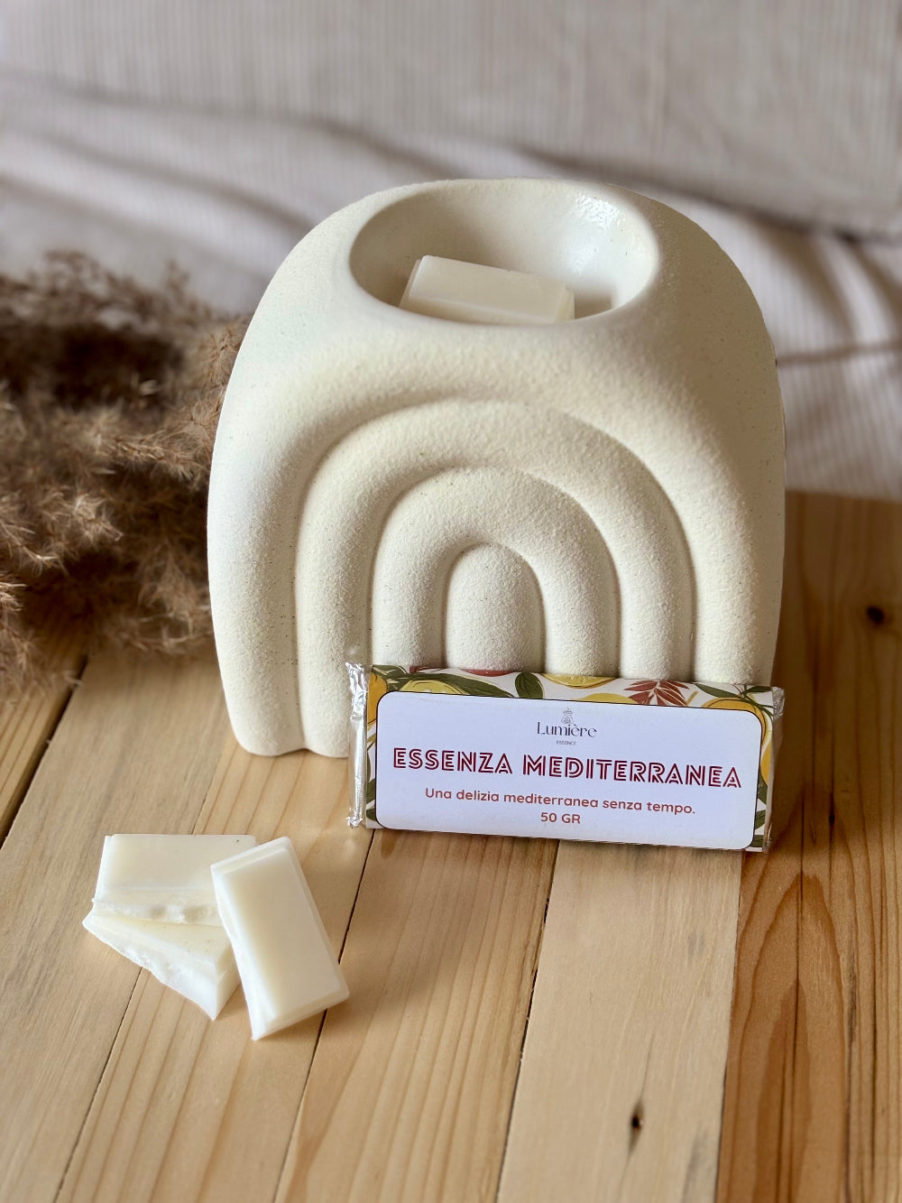 Essenza Mediterranea - Barretta di cera profumata - Lumière Essence - profumazione per la casa con fragranze sicure e certificate IFRA