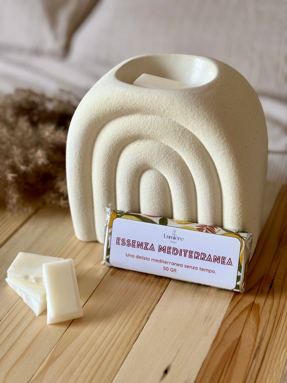 Essenza Mediterranea - Barretta di cera profumata - Lumière Essence - profumazione per la casa con fragranze sicure e certificate IFRA