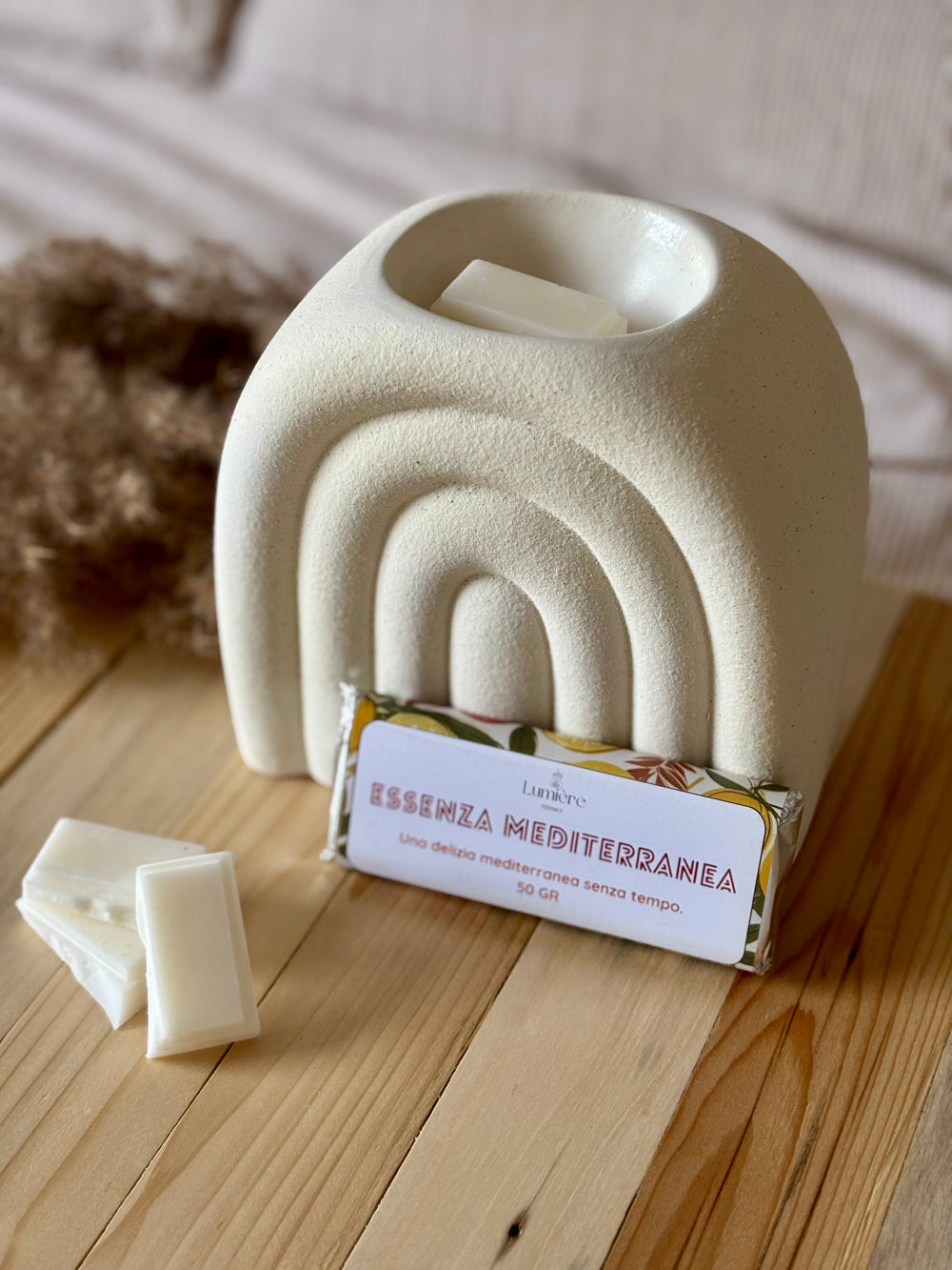 Essenza Mediterranea - Barretta di cera profumata - Lumière Essence - profumazione per la casa con fragranze sicure e certificate IFRA