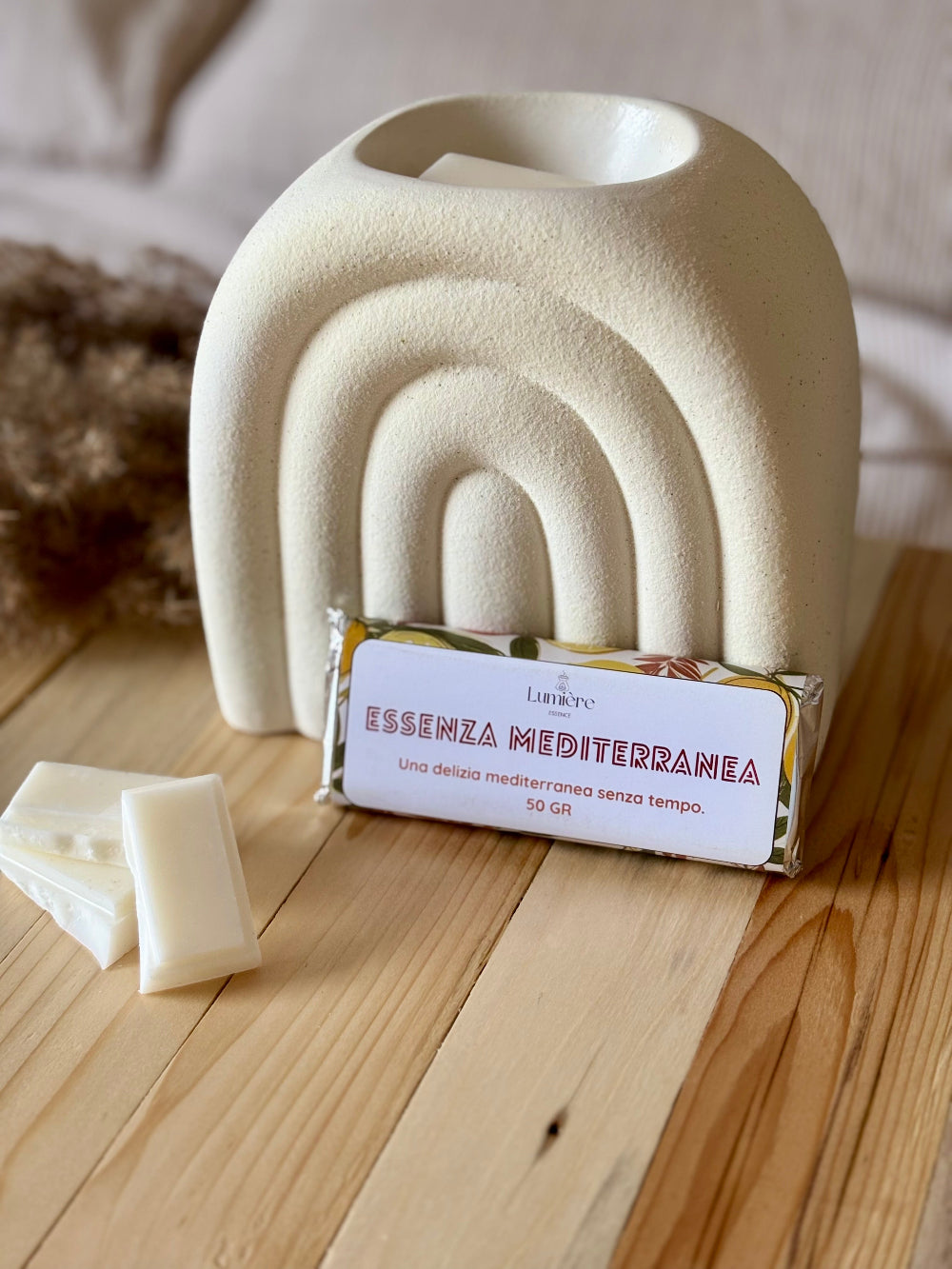Essenza Mediterranea - Barretta di cera profumata - Lumière Essence - profumazione per la casa con fragranze sicure e certificate IFRA