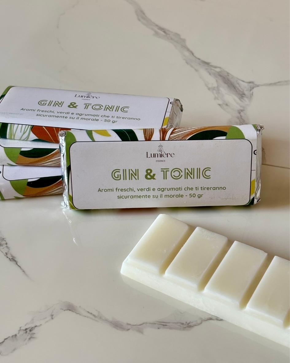 Gin & Tonic - Barretta di cera di cocco - Lumière Essence - per la profumazione dell'ambiente casalingo con fragranze sicure e certificate IFRA