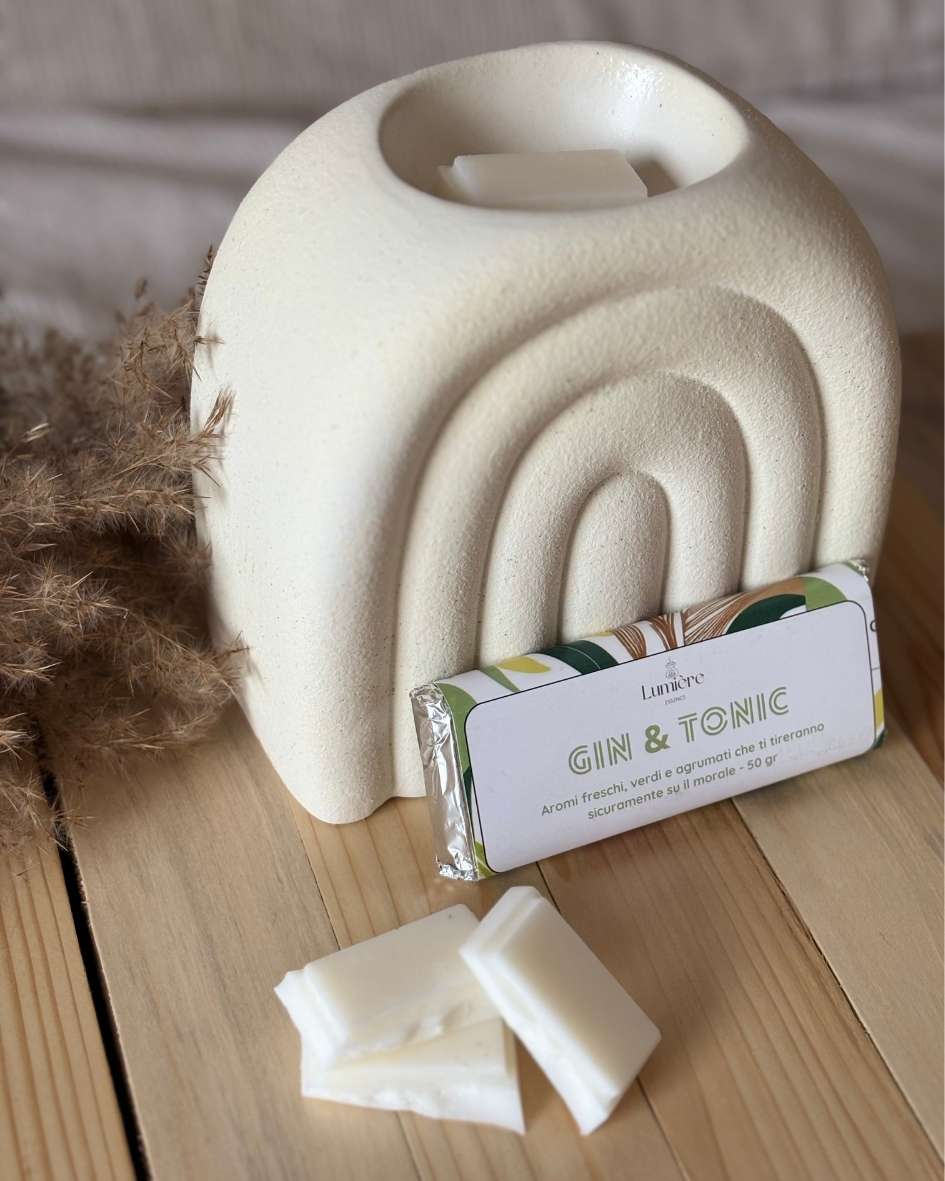 Gin & Tonic - Barretta di cera di cocco - Lumière Essence - per la profumazione dell'ambiente casalingo con fragranze sicure e certificate IFRA