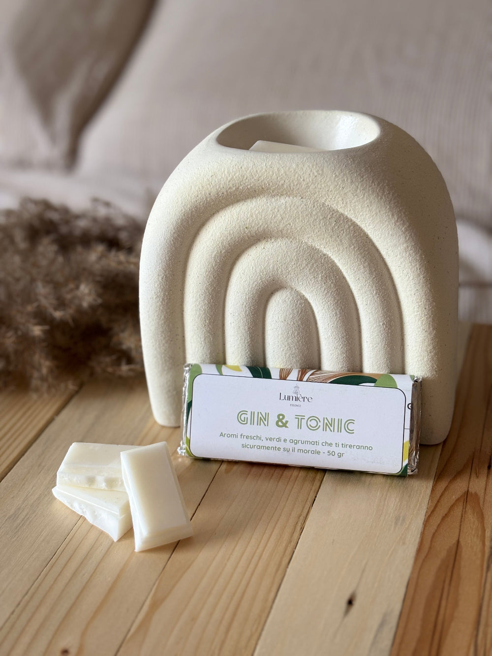Gin & Tonic - Barretta di cera di cocco - Lumière Essence - per la profumazione dell'ambiente casalingo con fragranze sicure e certificate IFRA