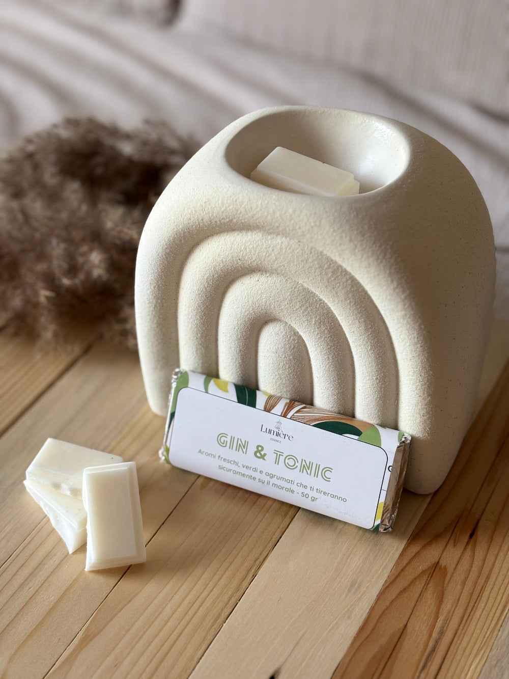 Gin & Tonic - Barretta di cera di cocco - Lumière Essence - per la profumazione dell'ambiente casalingo con fragranze sicure e certificate IFRA