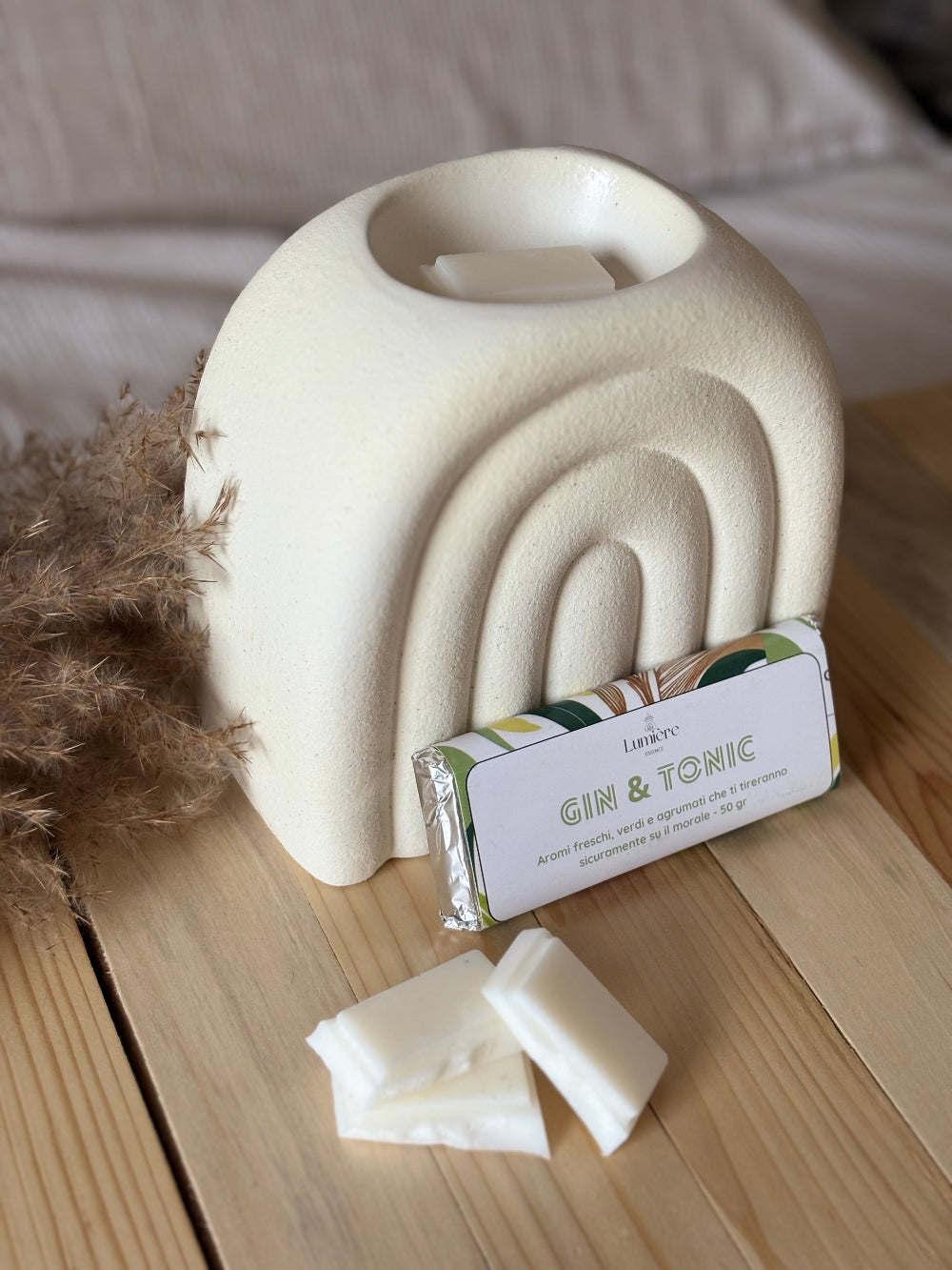 Gin & Tonic - Barretta di cera di cocco - Lumière Essence - per la profumazione dell'ambiente casalingo con fragranze sicure e certificate IFRA