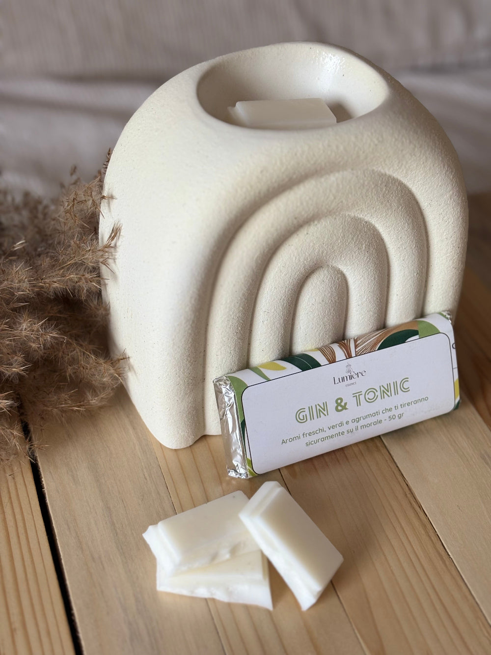 Gin & Tonic - Barretta di cera di cocco - Lumière Essence - per la profumazione dell'ambiente casalingo con fragranze sicure e certificate IFRA