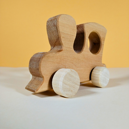 Locomotiva in Legno Fatta a Mano: Pronti, Partenza, Via! giocattolo in legno fatto a mano -  giocattoli Montessori - regali per bambini - regali di natale