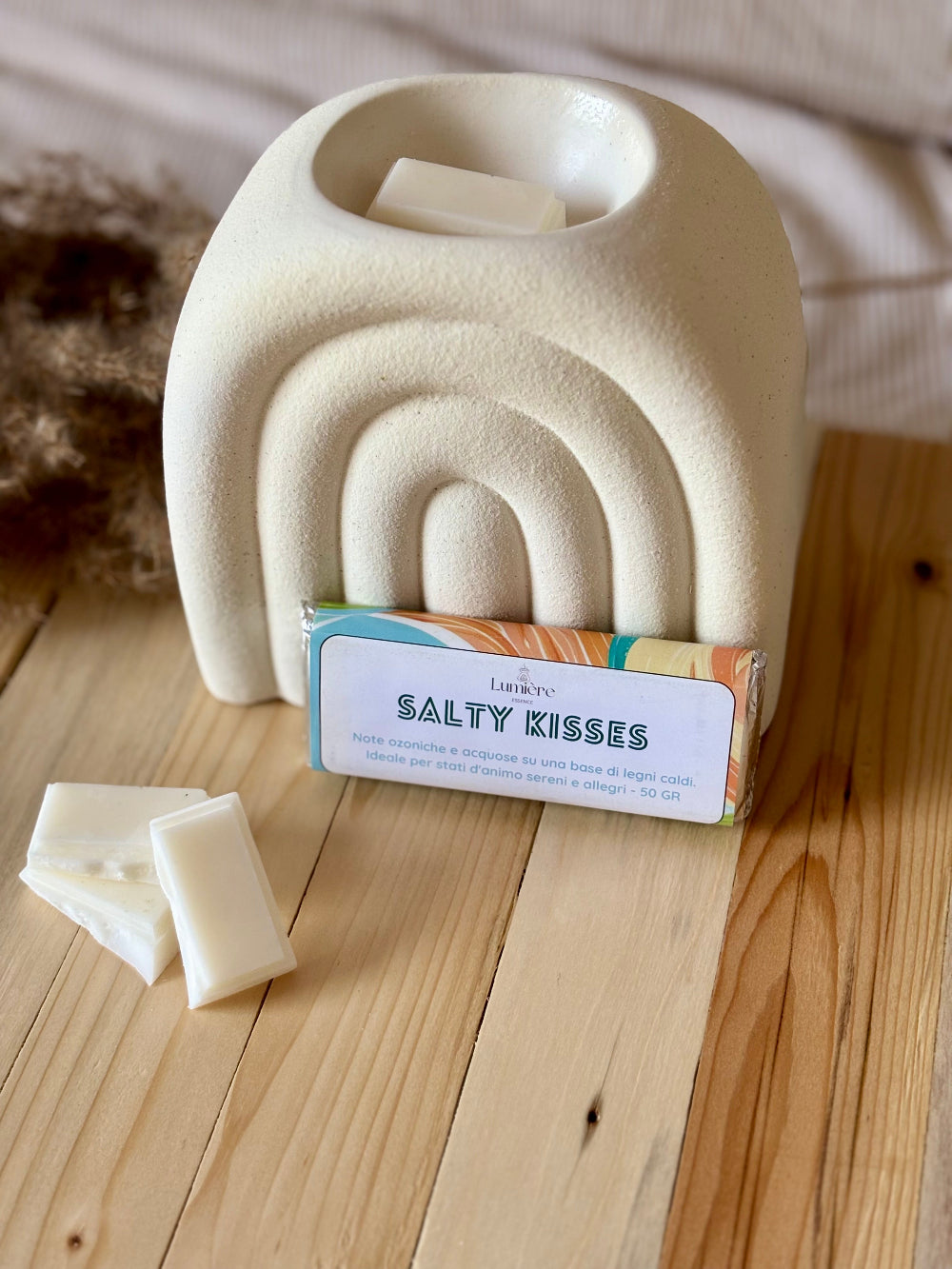 Salty Kisses - Barretta di cera profumata - Lumière Essence- profumazione per la casa fresca e rigenerante