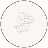 fiore in stile line art