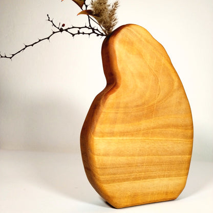 Rustic Refinement - Sculptural Vases in Walnut Wood