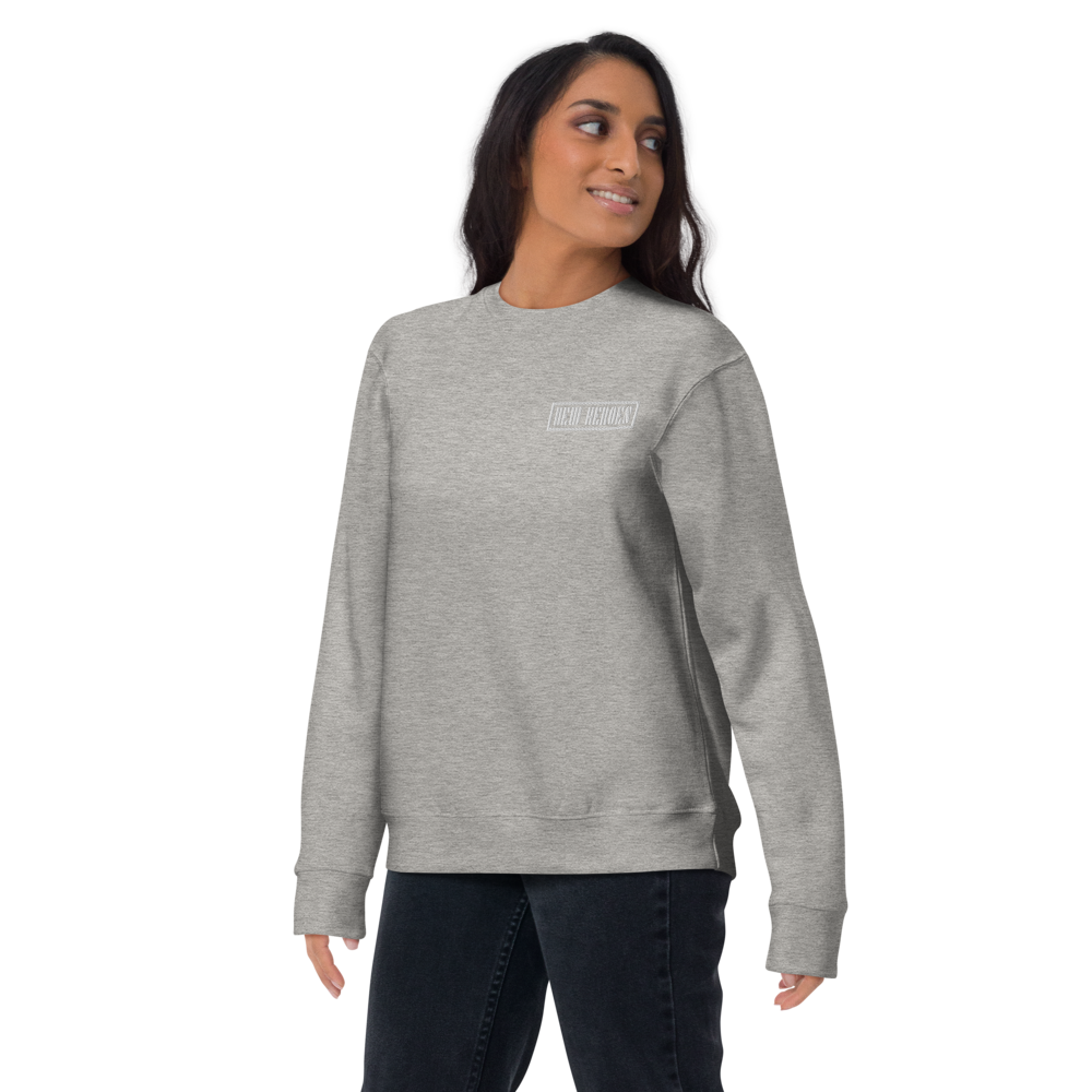 NEW HEROES sweat d'hiver sportif gris clair